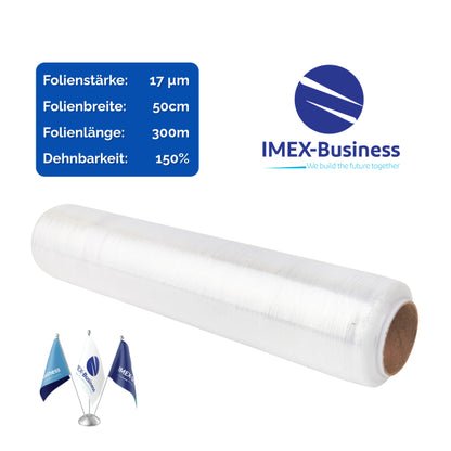 PE Stretchfolie / Hand / 17 µm /	50cm / 300m