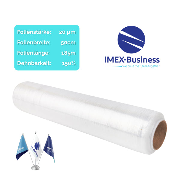 PE Stretchfolie / Hand / 20 µm /	50cm / 185m