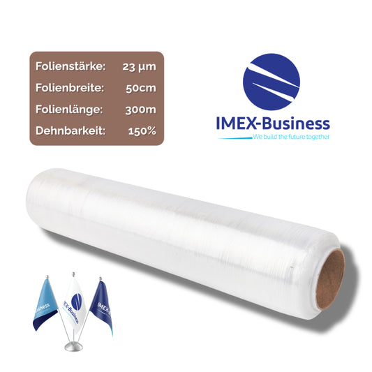 PE Stretchfolie / Hand / 23 µm /	50cm / 300m