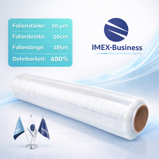 PE Stretchfolie / Hand / 20 µm /	50cm / 185m