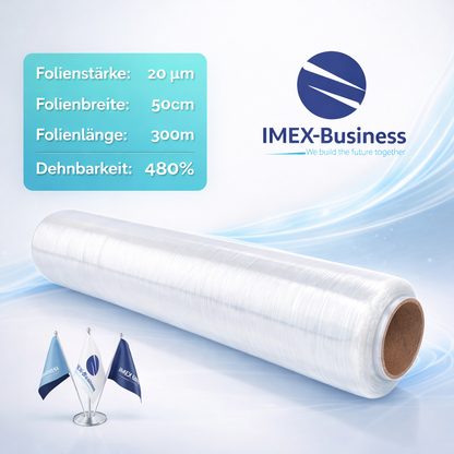 PE Stretchfolie / Hand / 20 µm /	50cm / 300m