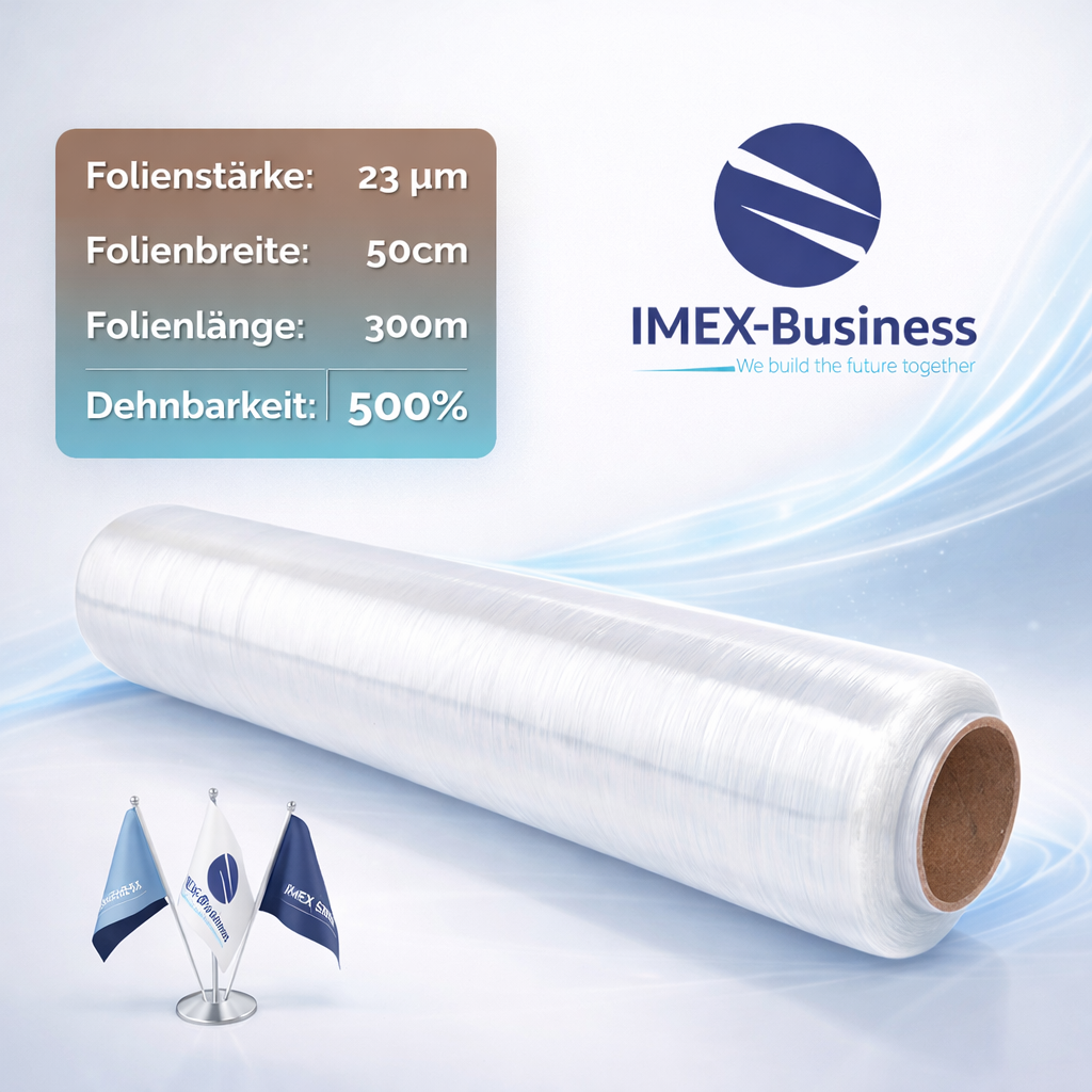 PE Stretchfolie / Hand / 23 µm /	50cm / 300m